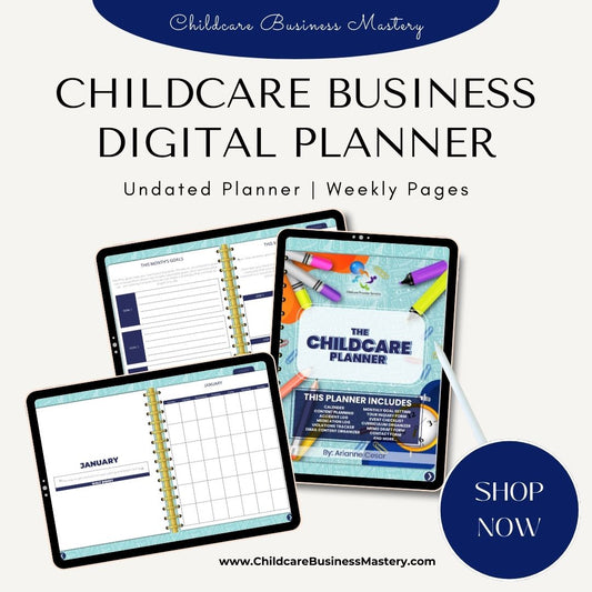 Digital Childcare Business Planner - Streamline Your Childcare Business Operations